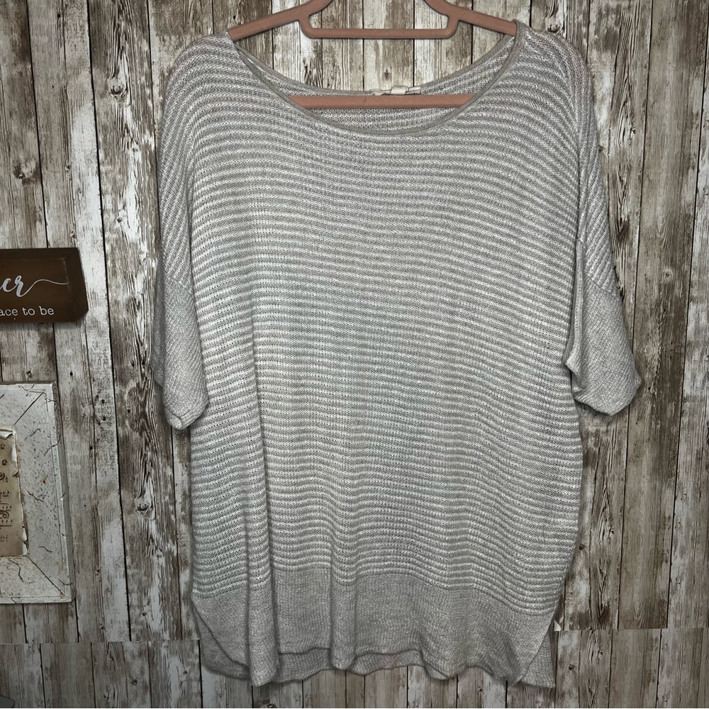 Eileen Fisher Woman 100% organic Linen Lightweight Sweater – Size 2X